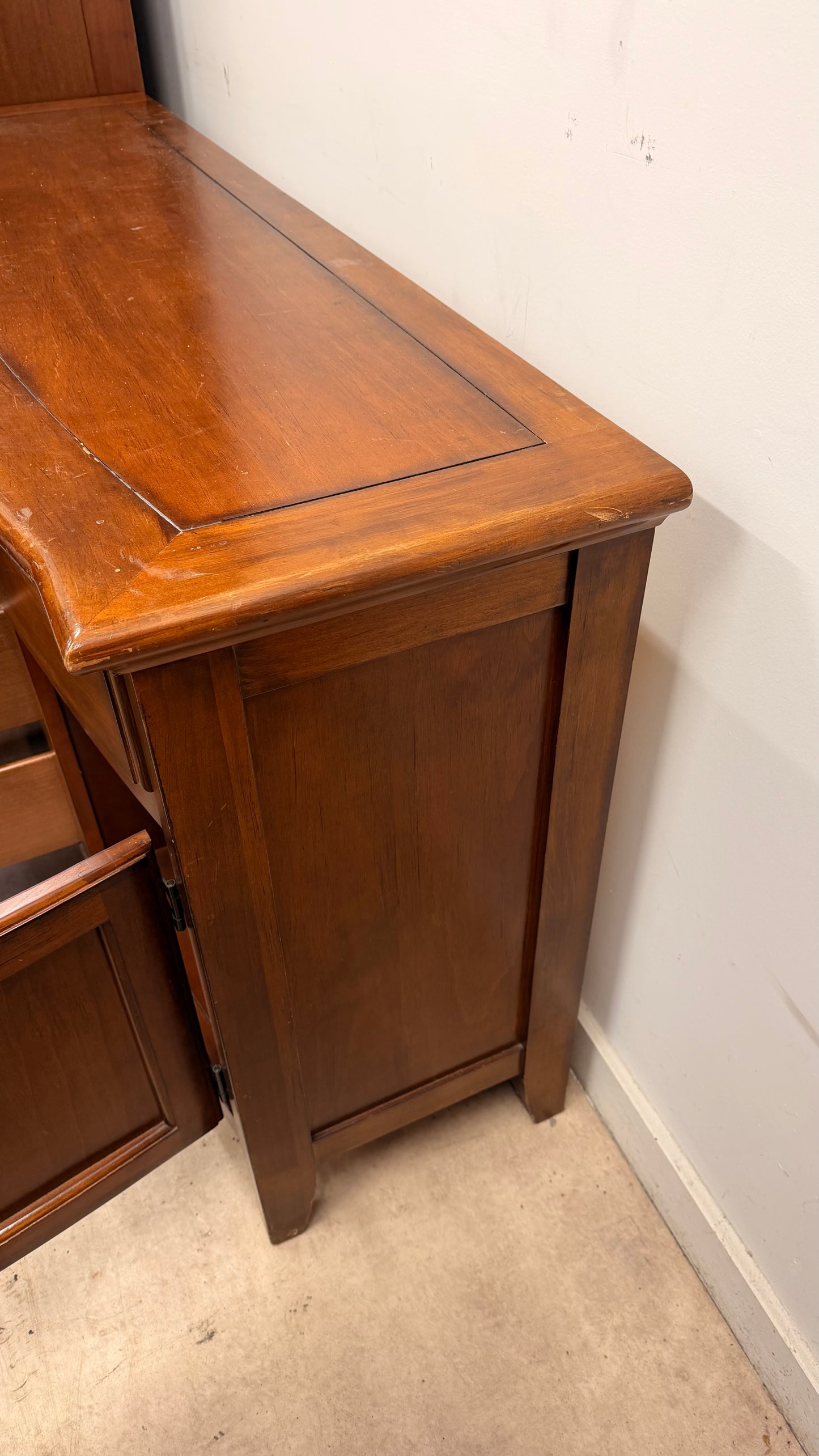 Solid Wood Sideboard - 4 Drawers & 2 Cupboards