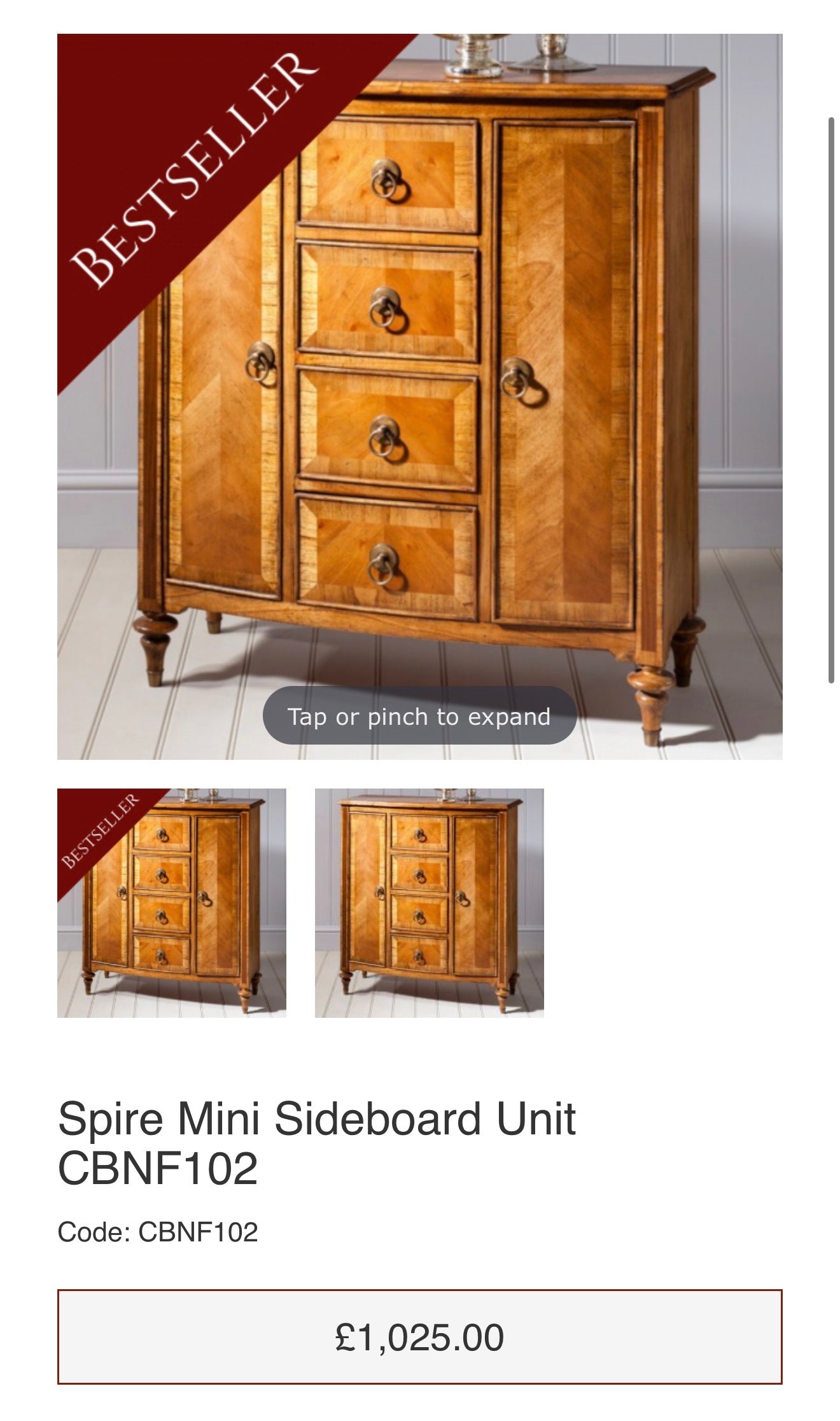 Frank Hudson Spire Range Mini Sideboard — Walnut